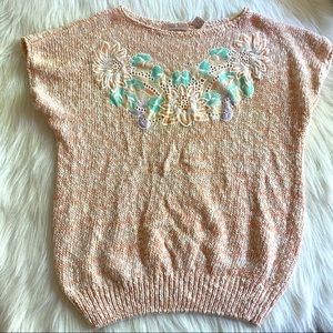 Vintage 80s classic directions knit top
